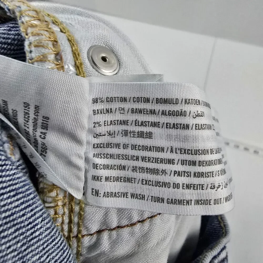 Hollister skinny epic flex jeans light wash 28x30 blue denim‎ 28x28 mens